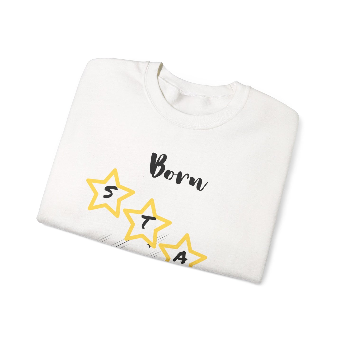 "Born Star' Unisex Heavy Blend™ Crewneck Sweatshirt - Cozy Inspiration for Every Occasion