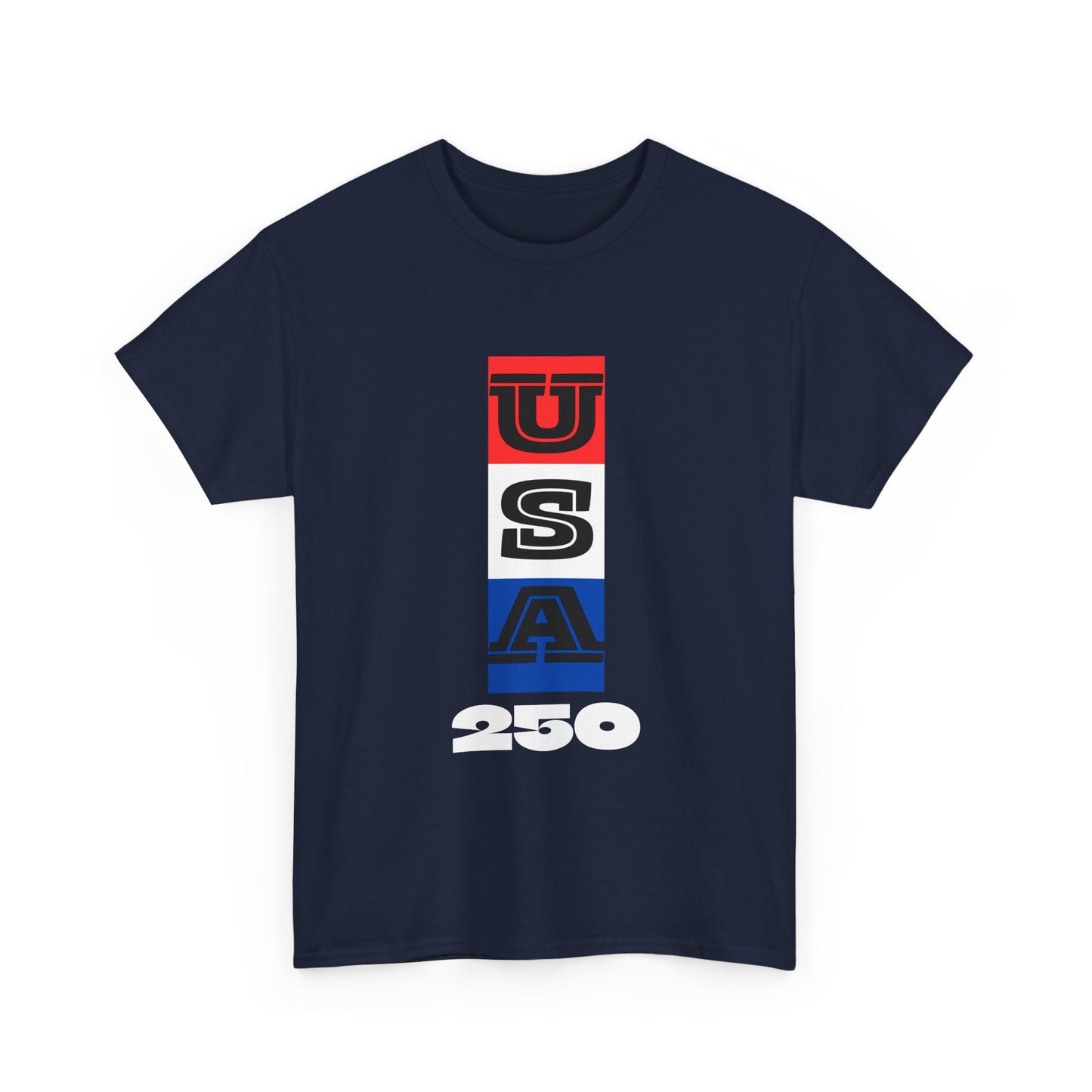 Patriotic USA Unisex Heavy Cotton Tee | USA 250