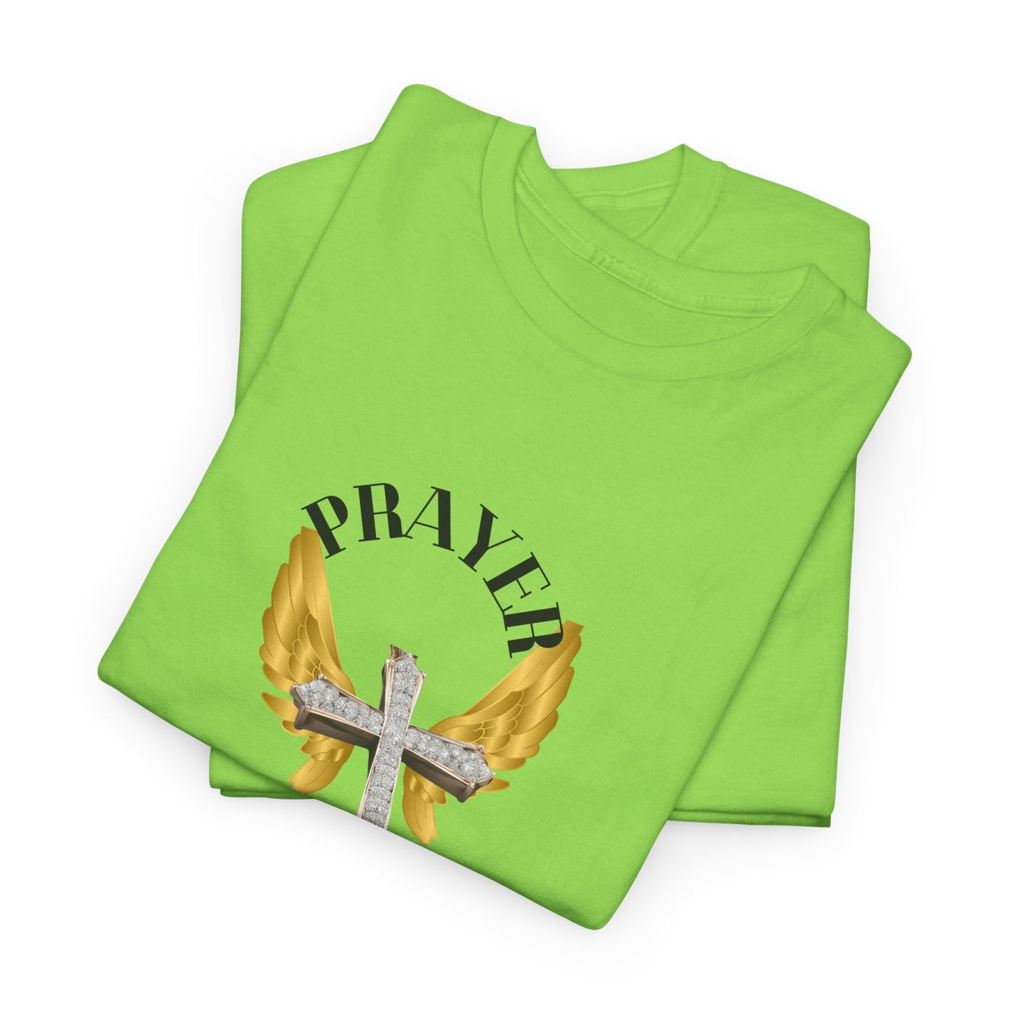 Holy: "Prayer Warrior" - Unisex Heavy Cotton Tee - Motivational T-Shirt (Adults)