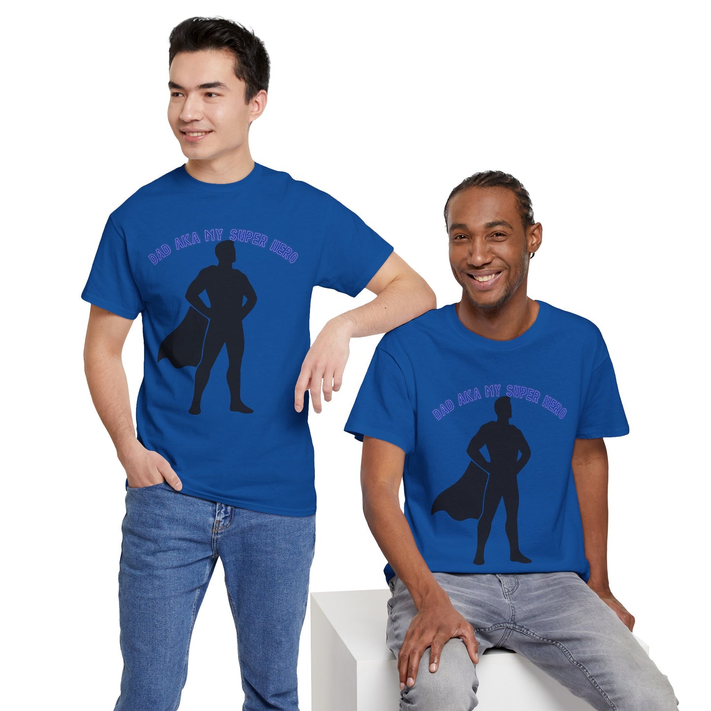 Superhero Dad T‑Shirt – “Dad Aka My Super Hero” Graphic Tee