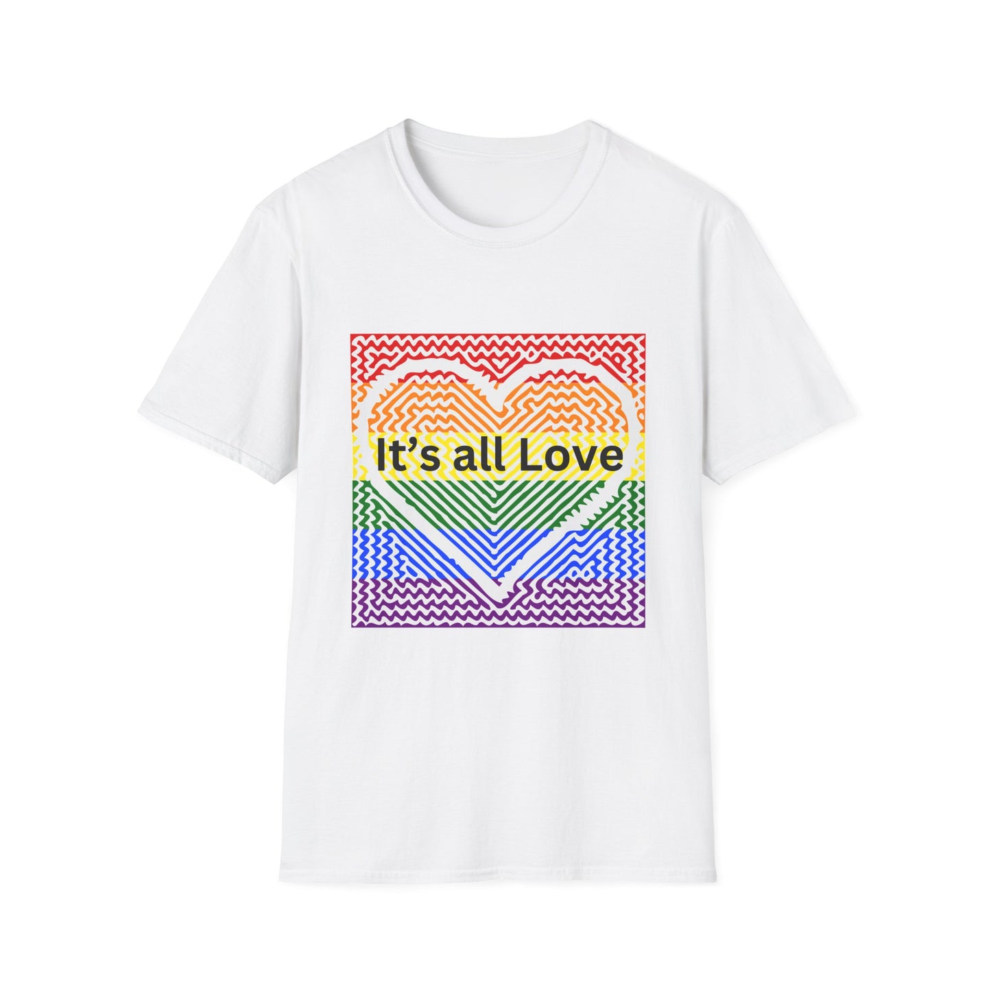 It's All Love Rainbow Heart T-Shirt