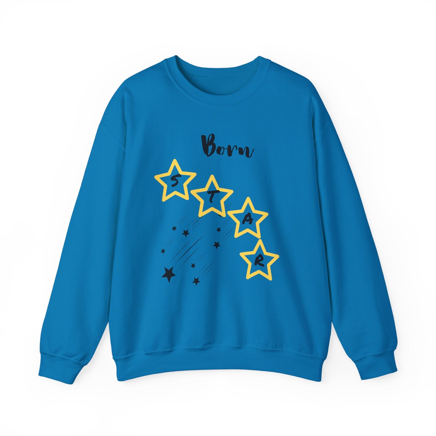 "Born Star' Unisex Heavy Blend™ Crewneck Sweatshirt - Cozy Inspiration for Every Occasion
