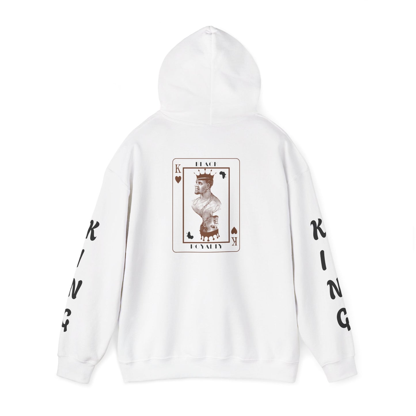 King of Hearts Hoodie — Classical Sculpture Playing Card Sweatshirt