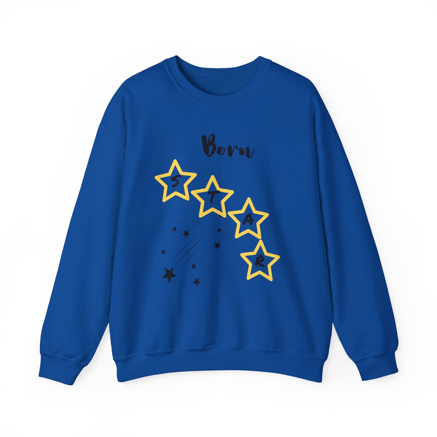 "Born Star' Unisex Heavy Blend™ Crewneck Sweatshirt - Cozy Inspiration for Every Occasion