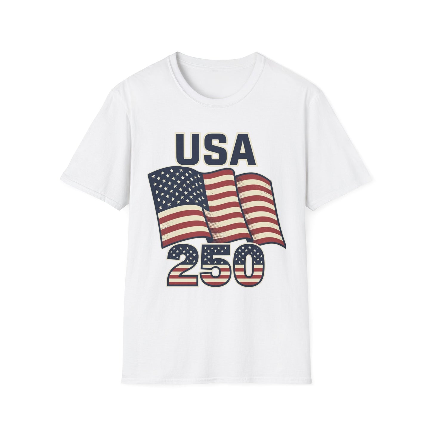 USA Flag T-Shirt — Patriotic 'USA 250' Graphic Tee