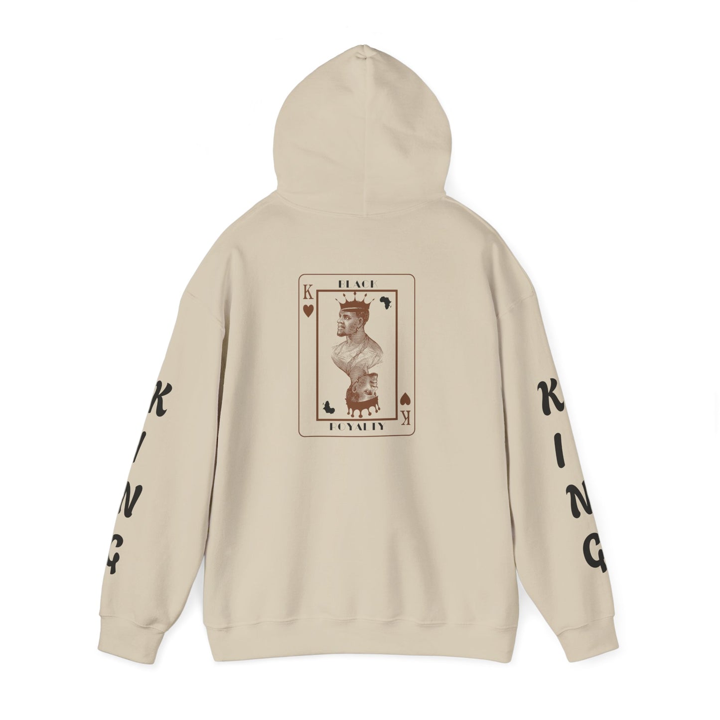 King of Hearts Hoodie — Classical Sculpture Playing Card Sweatshirt