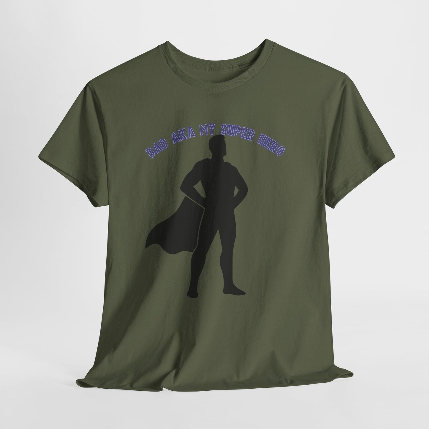 Superhero Dad T‑Shirt – “Dad Aka My Super Hero” Graphic Tee