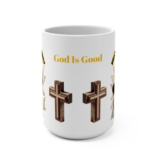 "God Is Good" Inspirational Mug | 15oz Christian Coffee Cup for Holidays & Celebrations
