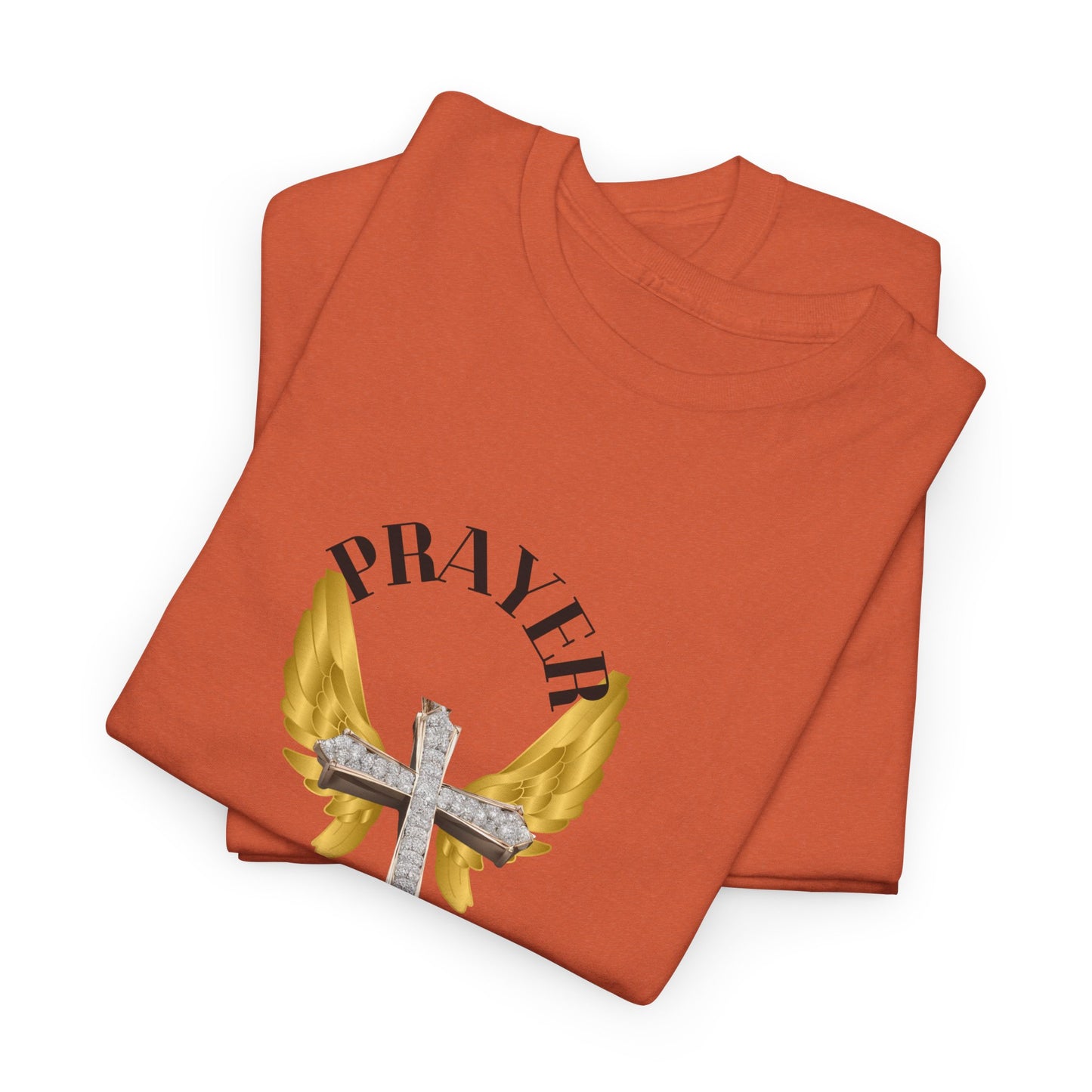 Holy: "Prayer Warrior" - Unisex Heavy Cotton Tee - Motivational T-Shirt (Adults)