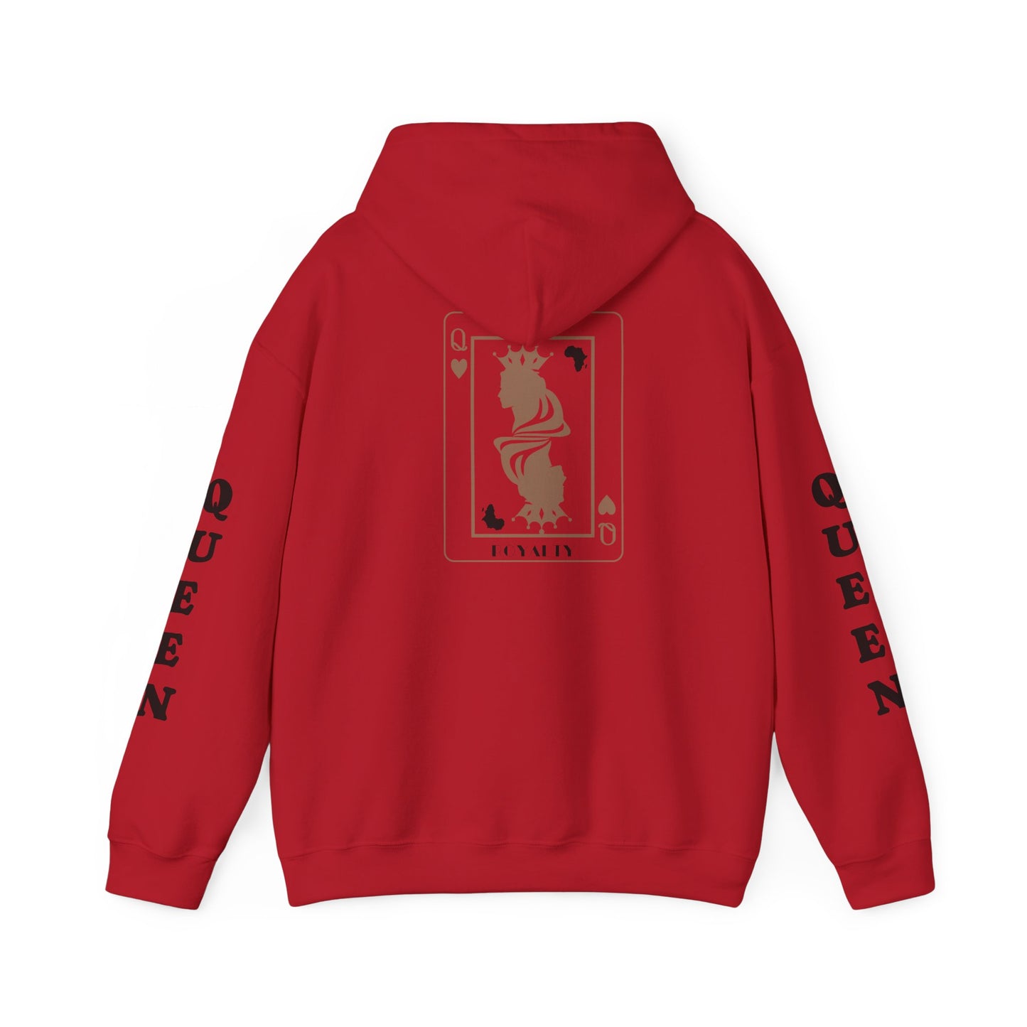 Queen of Hearts Card Hoodie — Graphic Playing Card Sweatshirt
