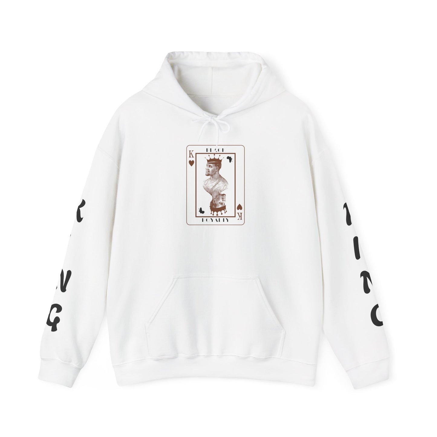 King of Hearts Hoodie — Classical Sculpture Playing Card Sweatshirt