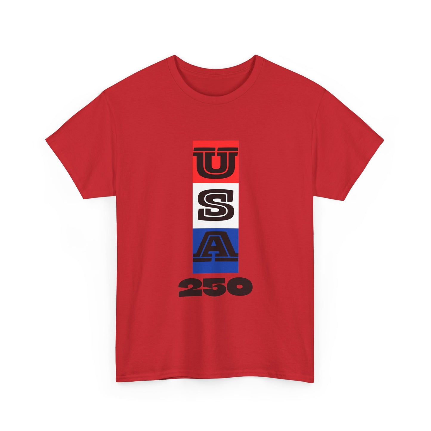 Patriotic USA Unisex Heavy Cotton Tee | USA 250