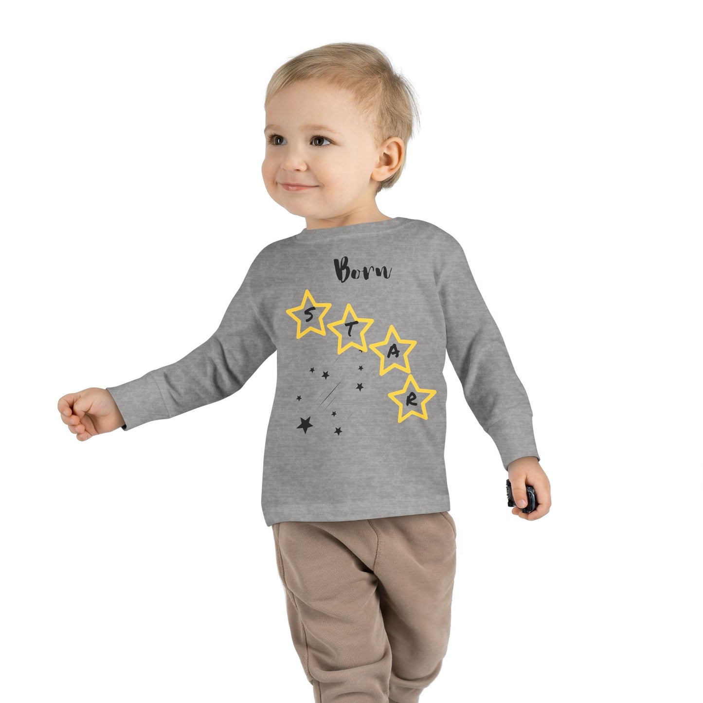 Toddler Long Sleeve Tee - Born Star Graphic Shirt