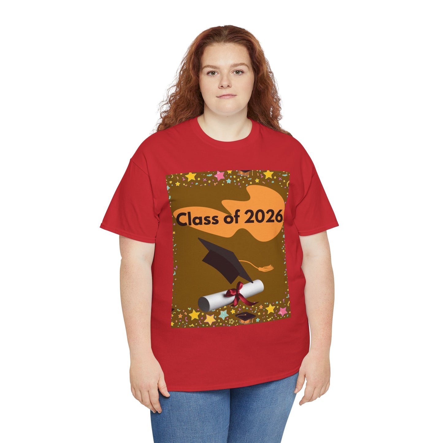 "Class of 2026" Graphic T-Shirt — Scroll, Graduation Cap, Class of 2026
