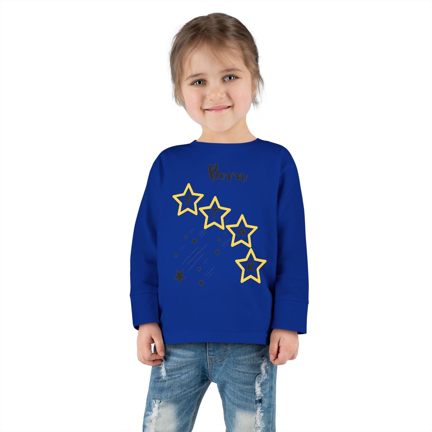 Toddler Long Sleeve Tee - Born Star Graphic Shirt