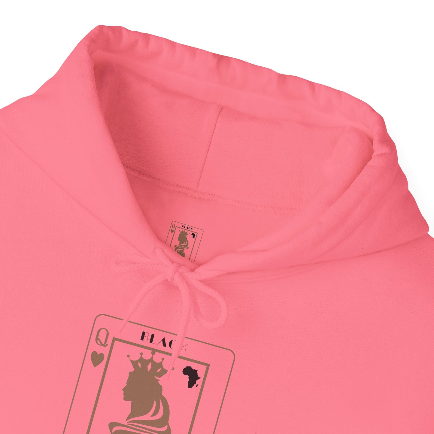 Queen of Hearts Card Hoodie — Graphic Playing Card Sweatshirt