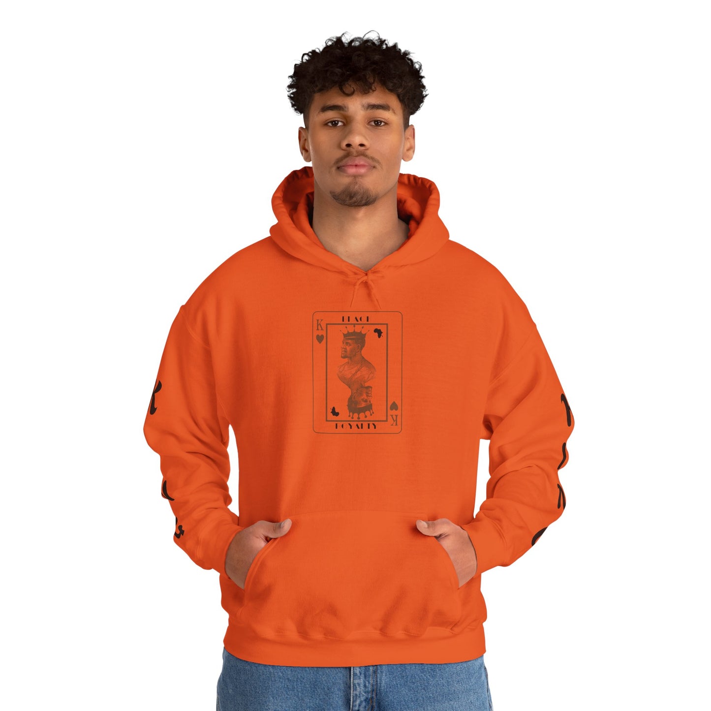 King of Hearts Hoodie — Classical Sculpture Playing Card Sweatshirt