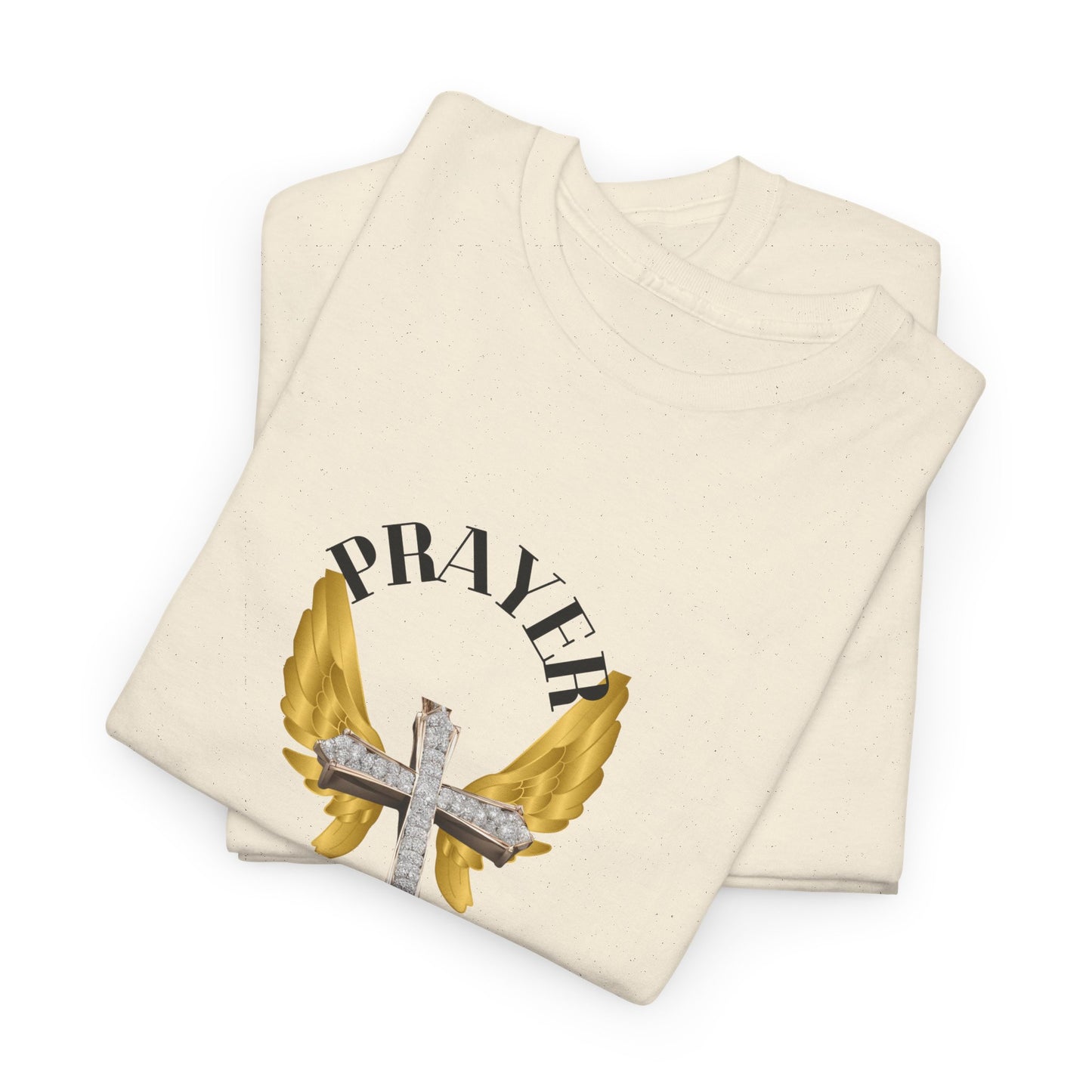 Holy: "Prayer Warrior" - Unisex Heavy Cotton Tee - Motivational T-Shirt (Adults)