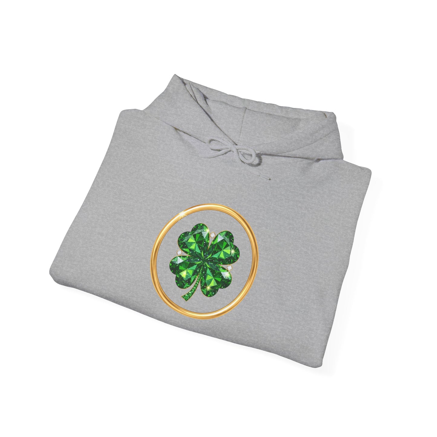 St. Patrick’s Day Lucky Pot Hoodie — Gold Pot of Money Shamrock Sweatshirt