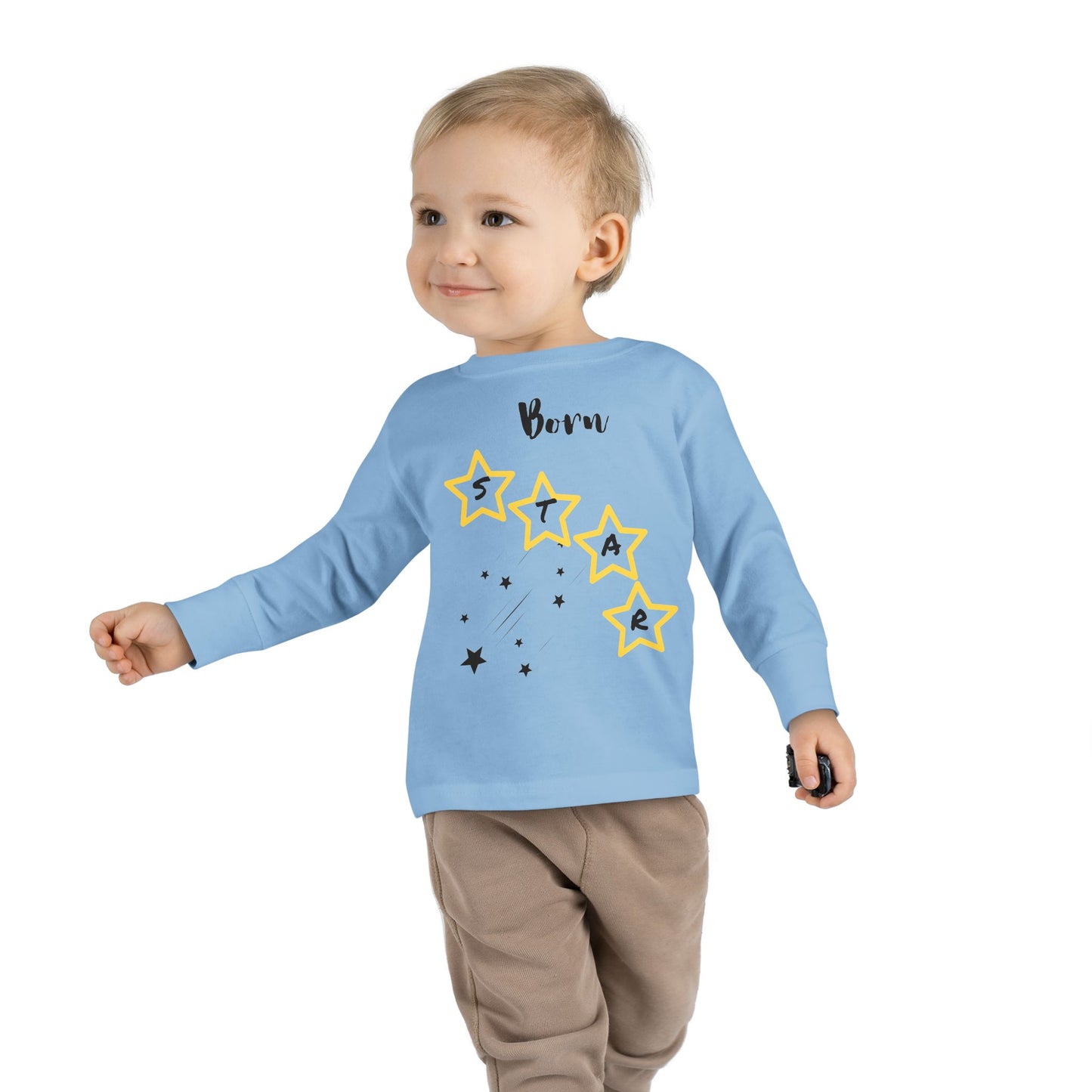 Toddler Long Sleeve Tee - Born Star Graphic Shirt