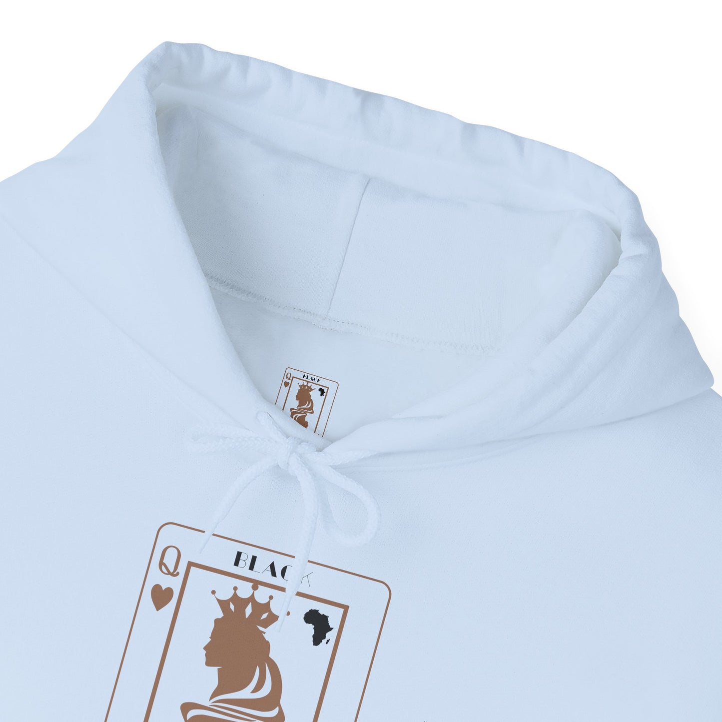 Queen of Hearts Card Hoodie — Graphic Playing Card Sweatshirt