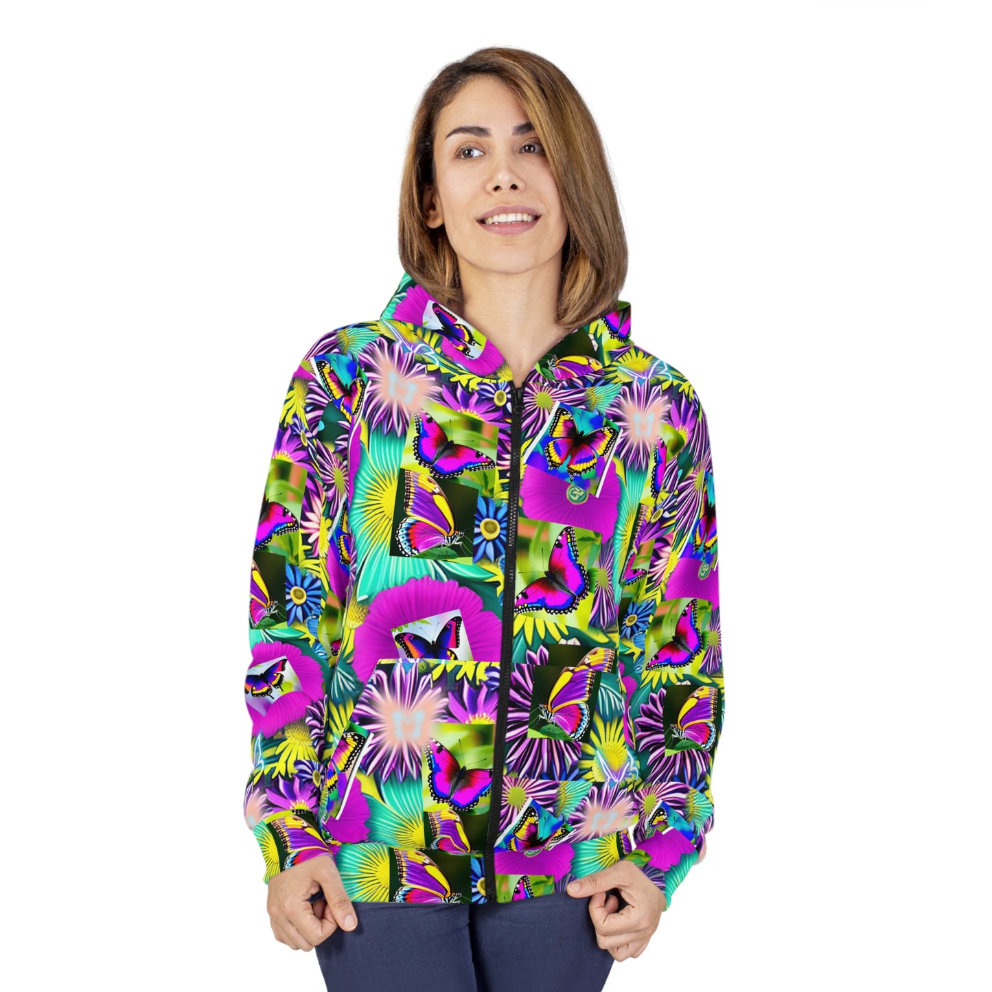 "BUTTERFLY GARDEN" Unisex Zip Hoodie