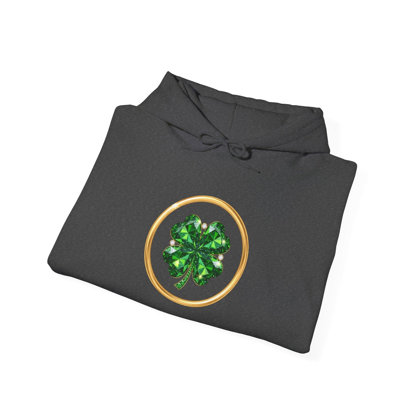 St. Patrick’s Day Lucky Pot Hoodie — Gold Pot of Money Shamrock Sweatshirt