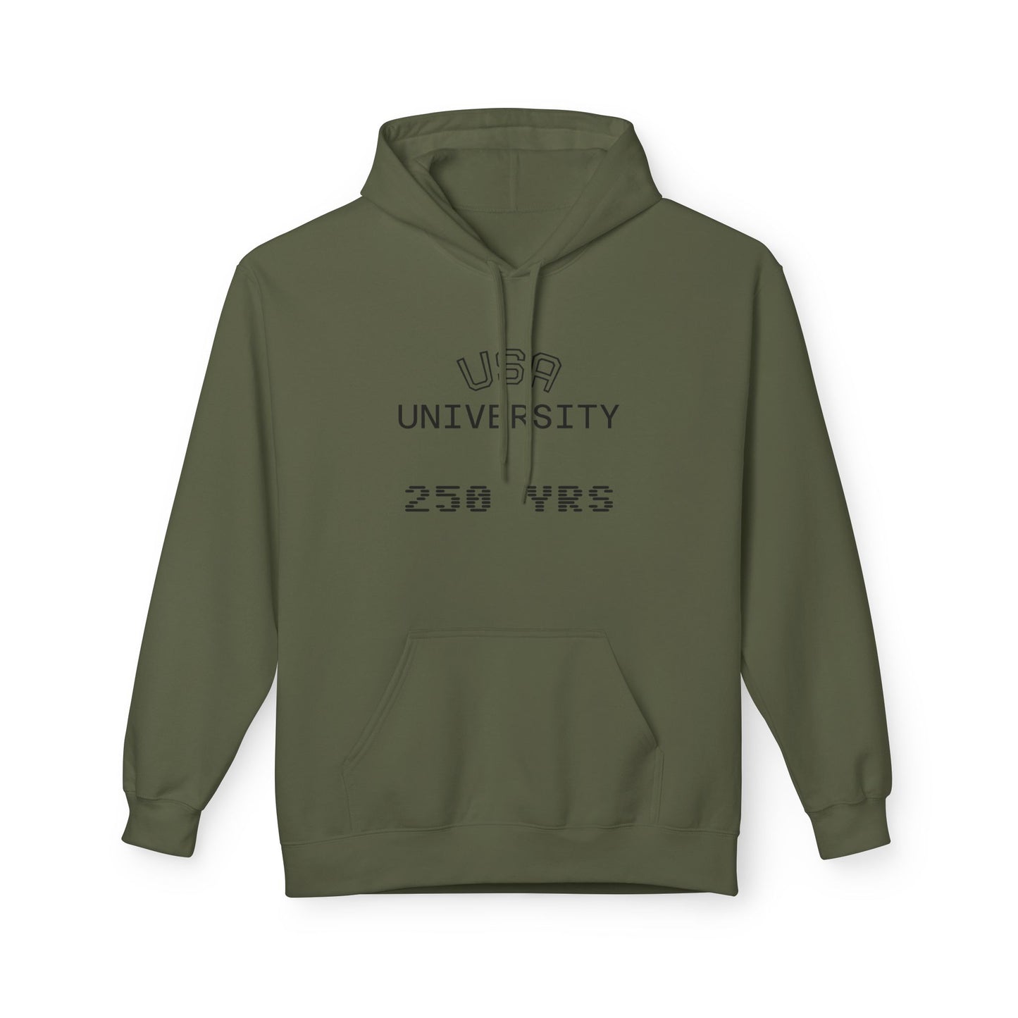 USA University 250 Yrs Hoodie — Patriotic Political Statement Graphic