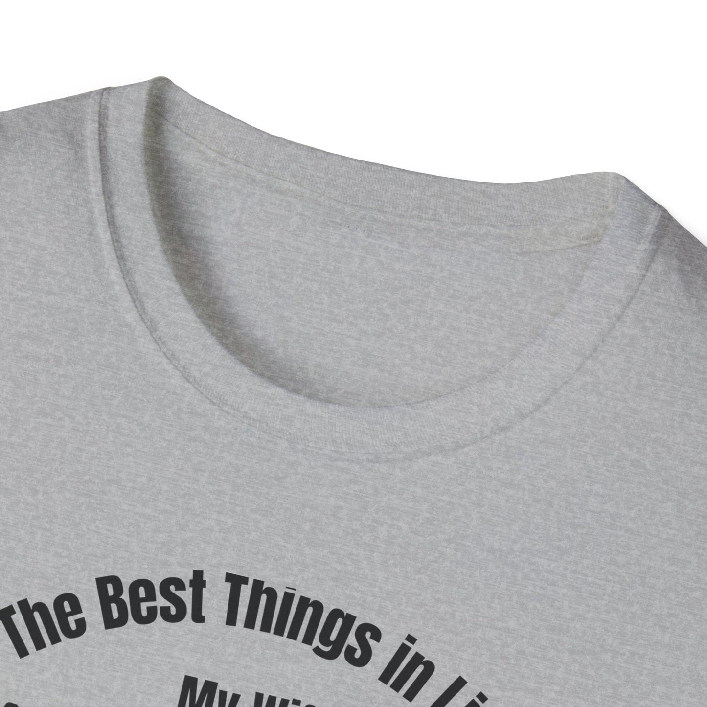 Soccer Family T-Shirt — “The Best Things in Life: My Wife, My Kids, My Dog, Soccer”