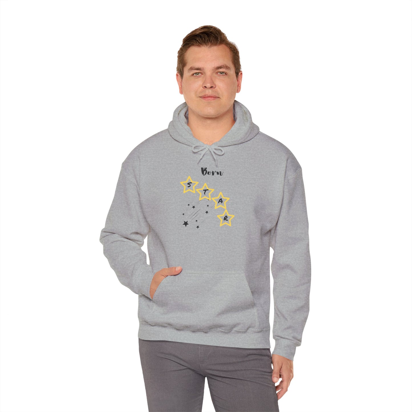 Hoodie — 'Born Star' Minimalist Star Constellation Pullover