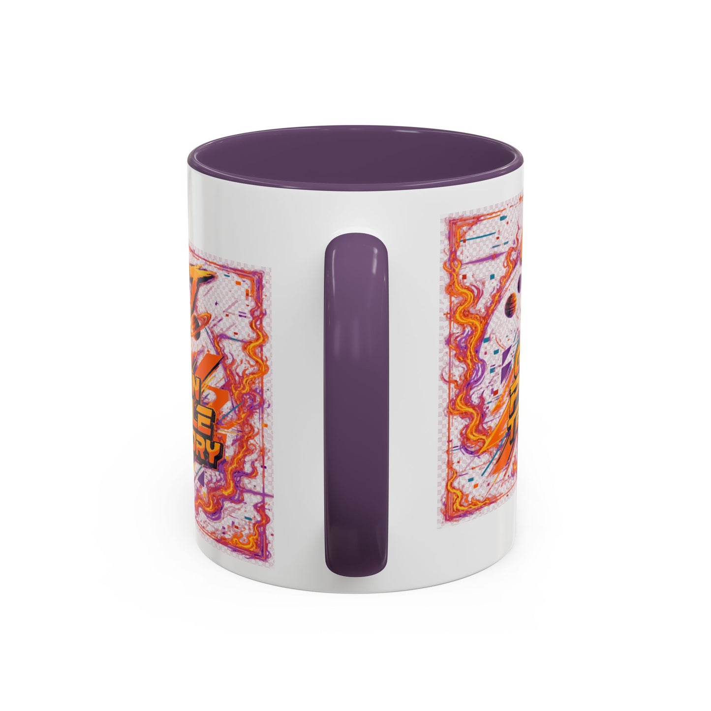 Accent Coffee Mug — "GPT: Grown People Territory" Bold Graphic Coffee Cup