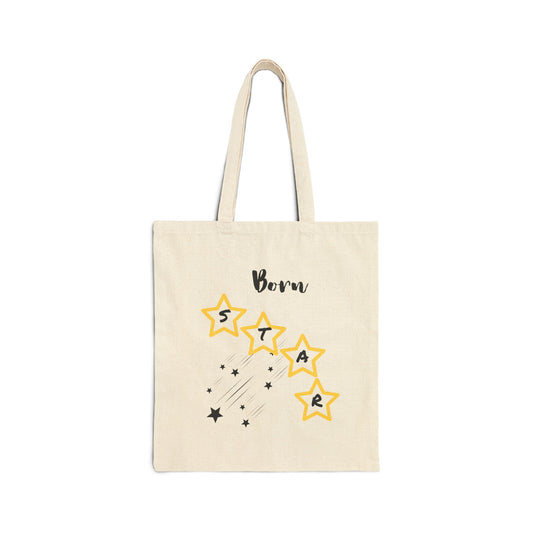 Born Star: Cotton Canvas Tote Bag
