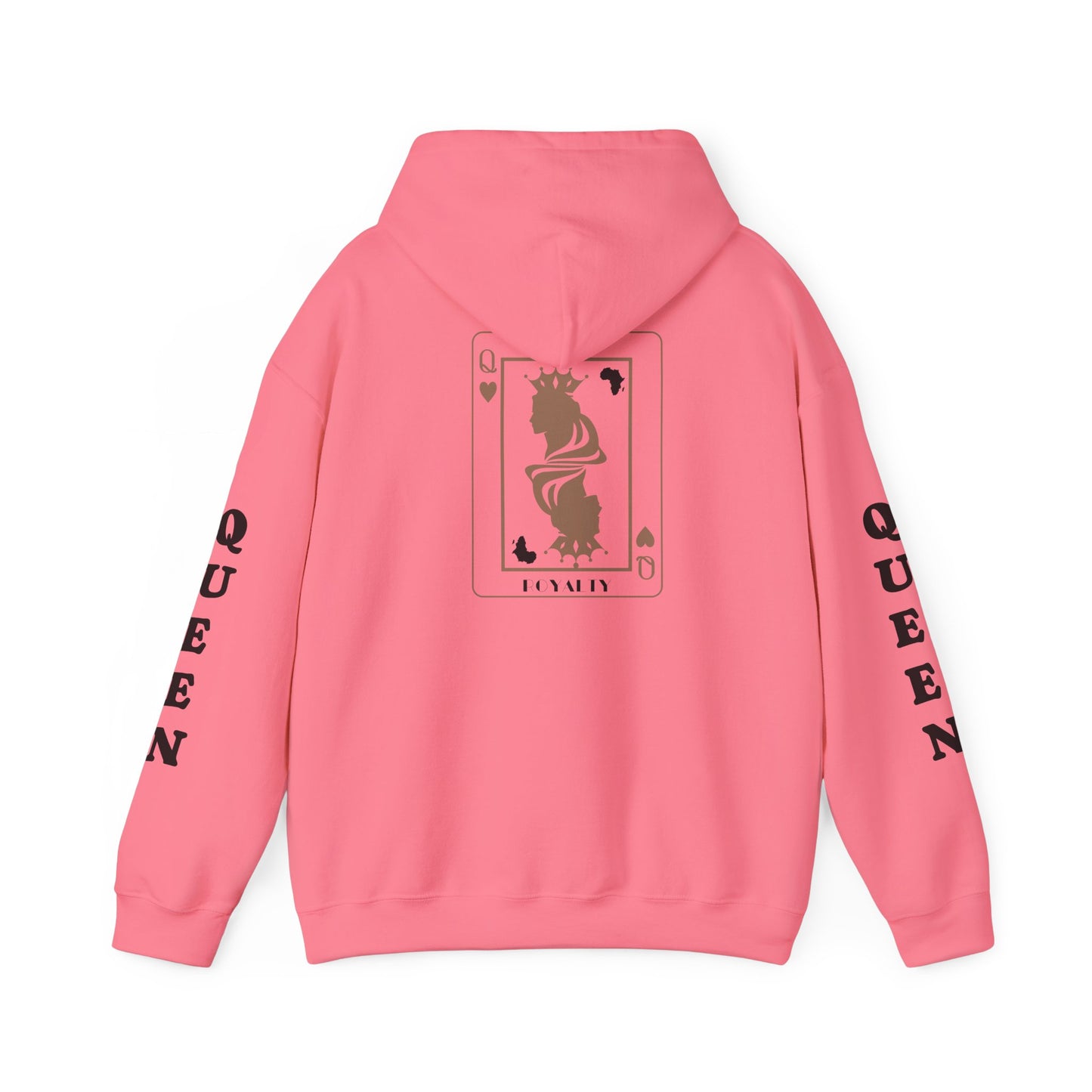 Queen of Hearts Card Hoodie — Graphic Playing Card Sweatshirt