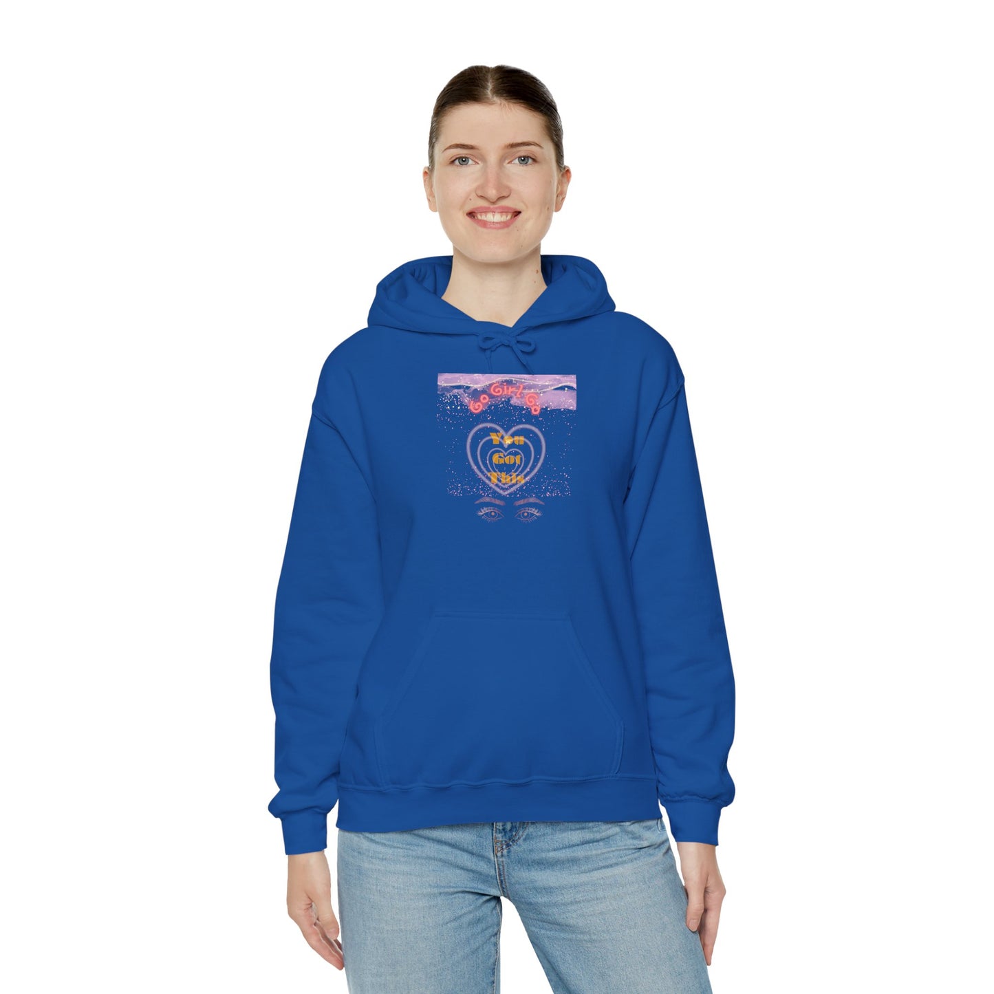 Go Girl University Hoodie — 'You Got This' Motivational Pink Graphic Hoodie
