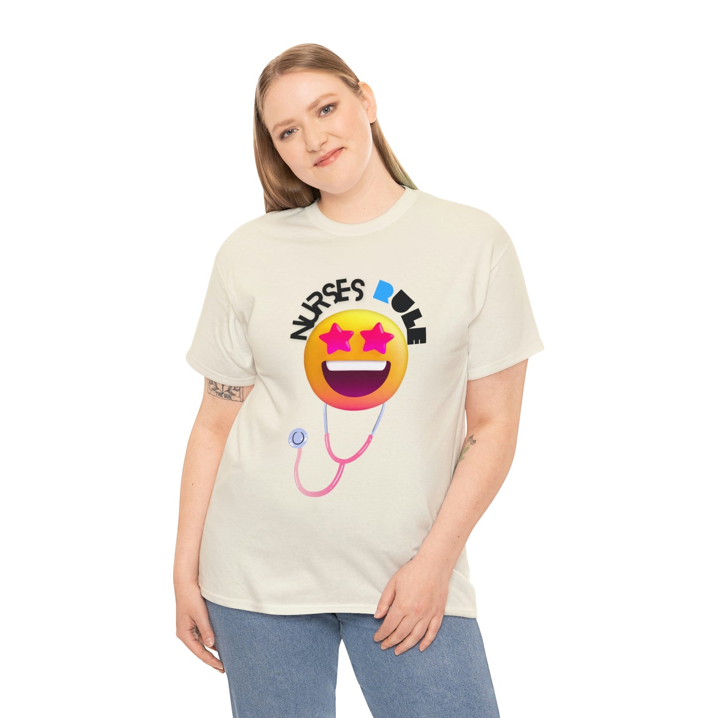 "Nurses Rule" - Unisex Heavy Cotton Tee