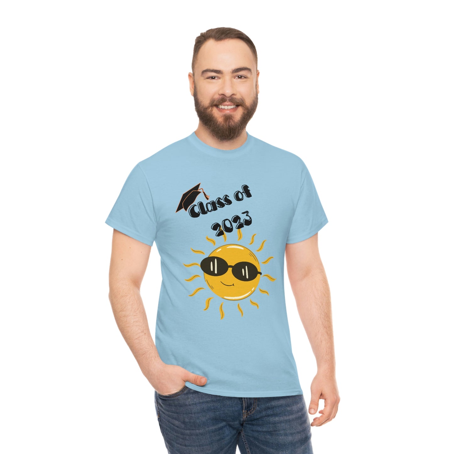 "Class of 2023 Sunshine wearing Shades" Unisex Heavy Cotton Tee