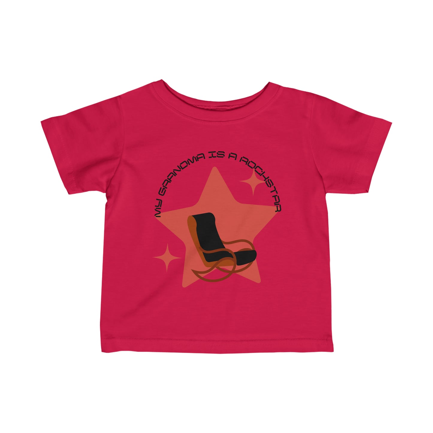 "My Grandma is a Rockstar" - Infant Fine Jersey Tee