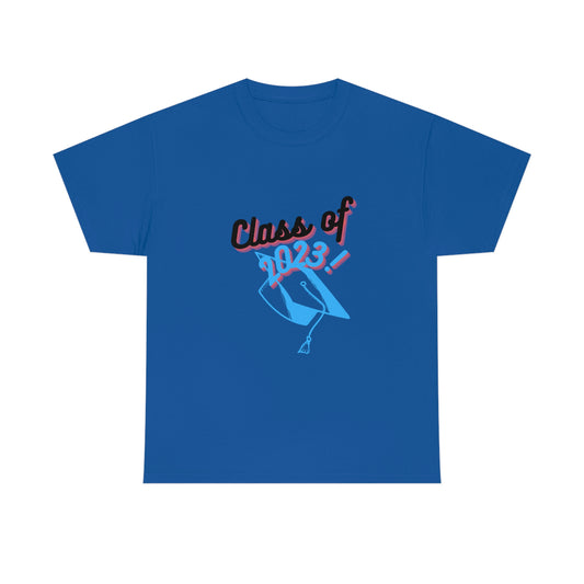 "Class of 2023 Graduation Cap": 2023 Graduate:  Unisex Heavy Cotton Tee