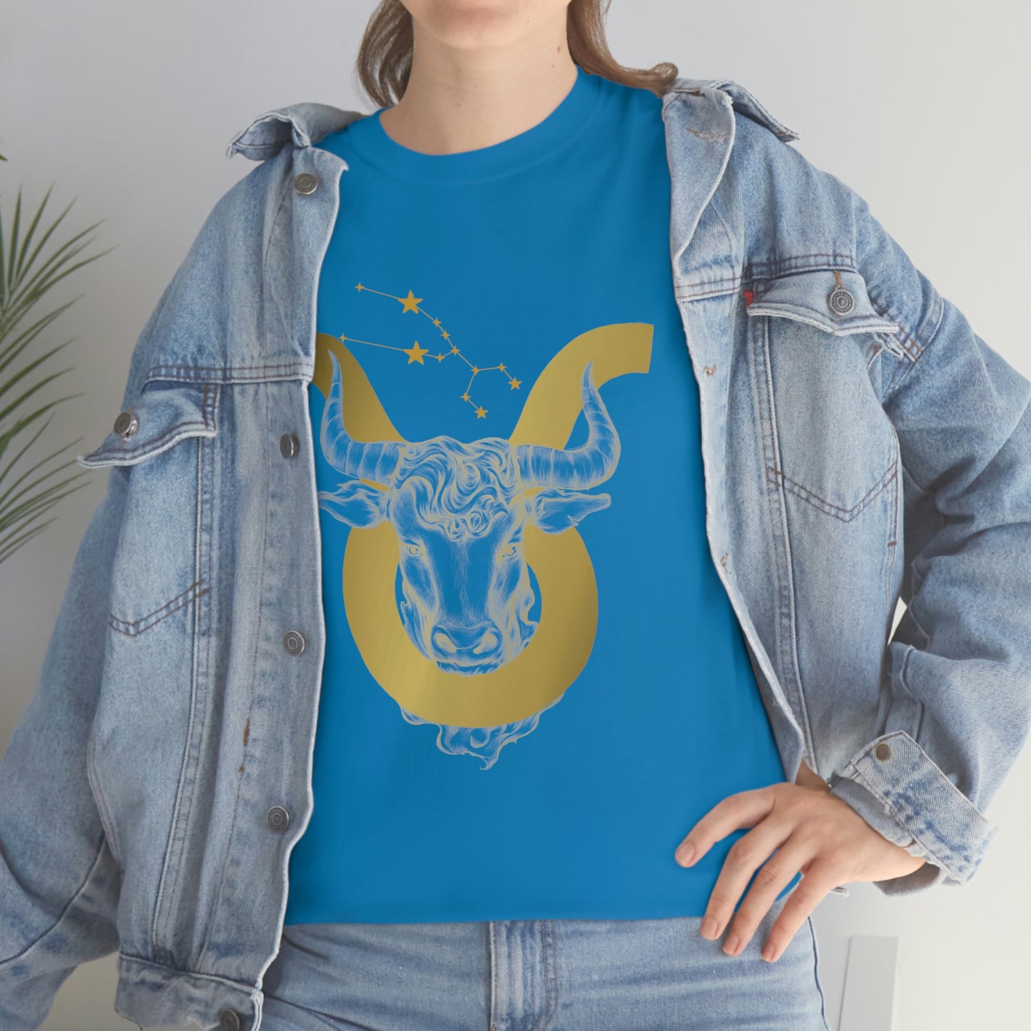 "Taurus Symbol and Glyph" Unisex Heavy Cotton Tee