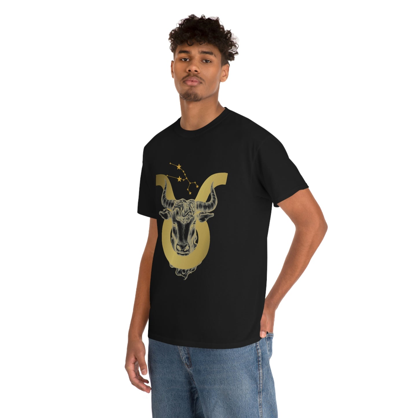 "Taurus Symbol and Glyph" Unisex Heavy Cotton Tee