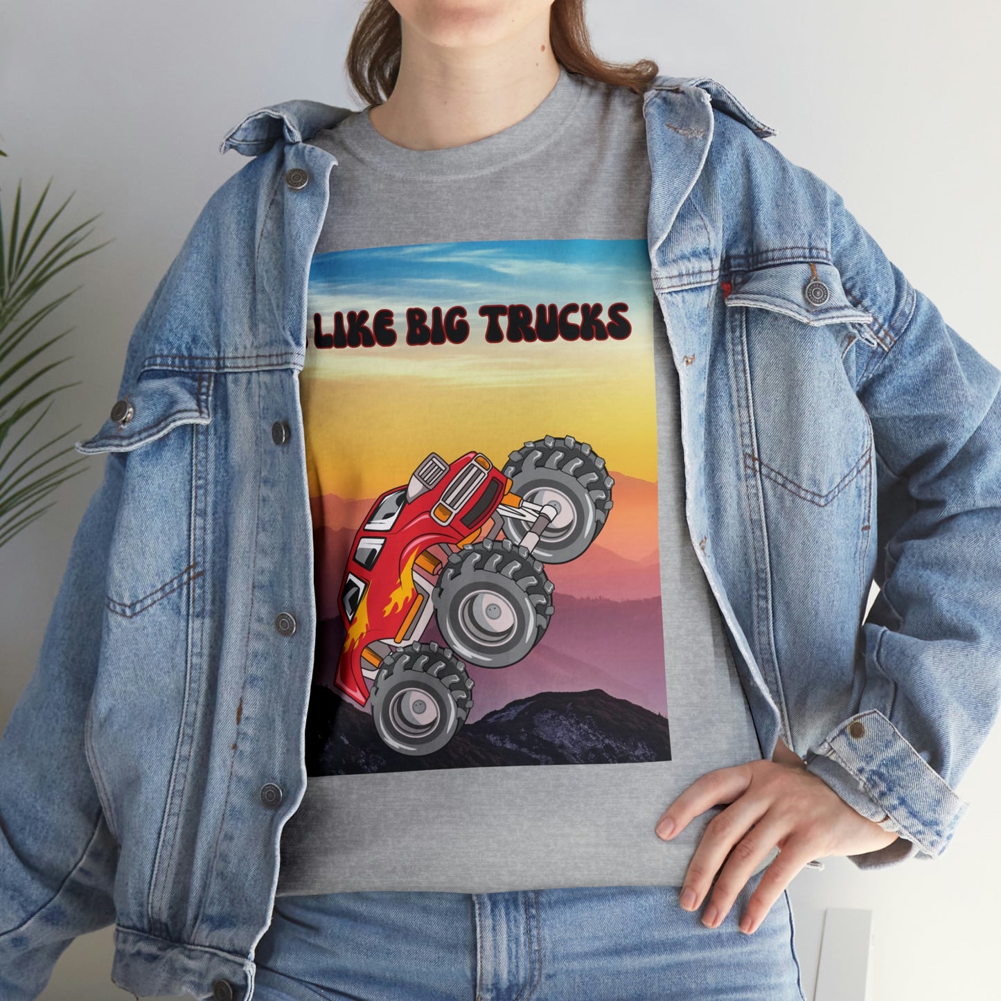 "I LIKE BIG TRUCKS" Unisex Heavy Cotton Tee