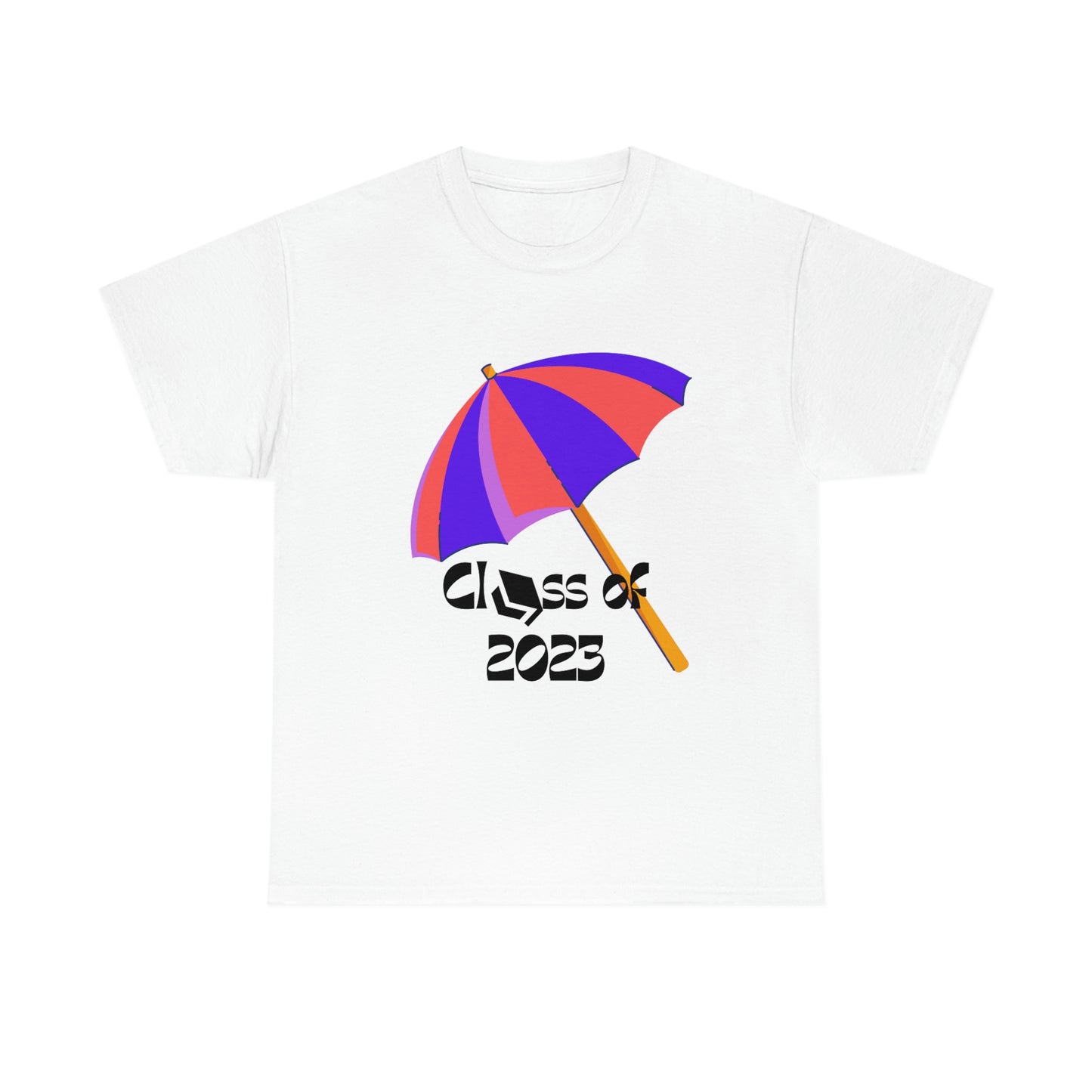 "Beach Umbrella 2023 Graduate" Unisex Heavy Cotton Tee