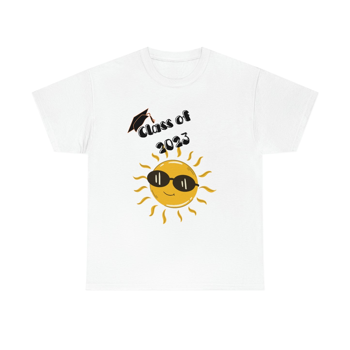 "Class of 2023 Sunshine wearing Shades" Unisex Heavy Cotton Tee