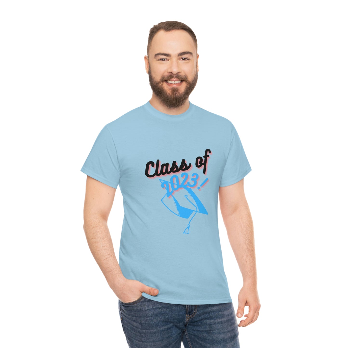 "Class of 2023 Graduation Cap": 2023 Graduate:  Unisex Heavy Cotton Tee