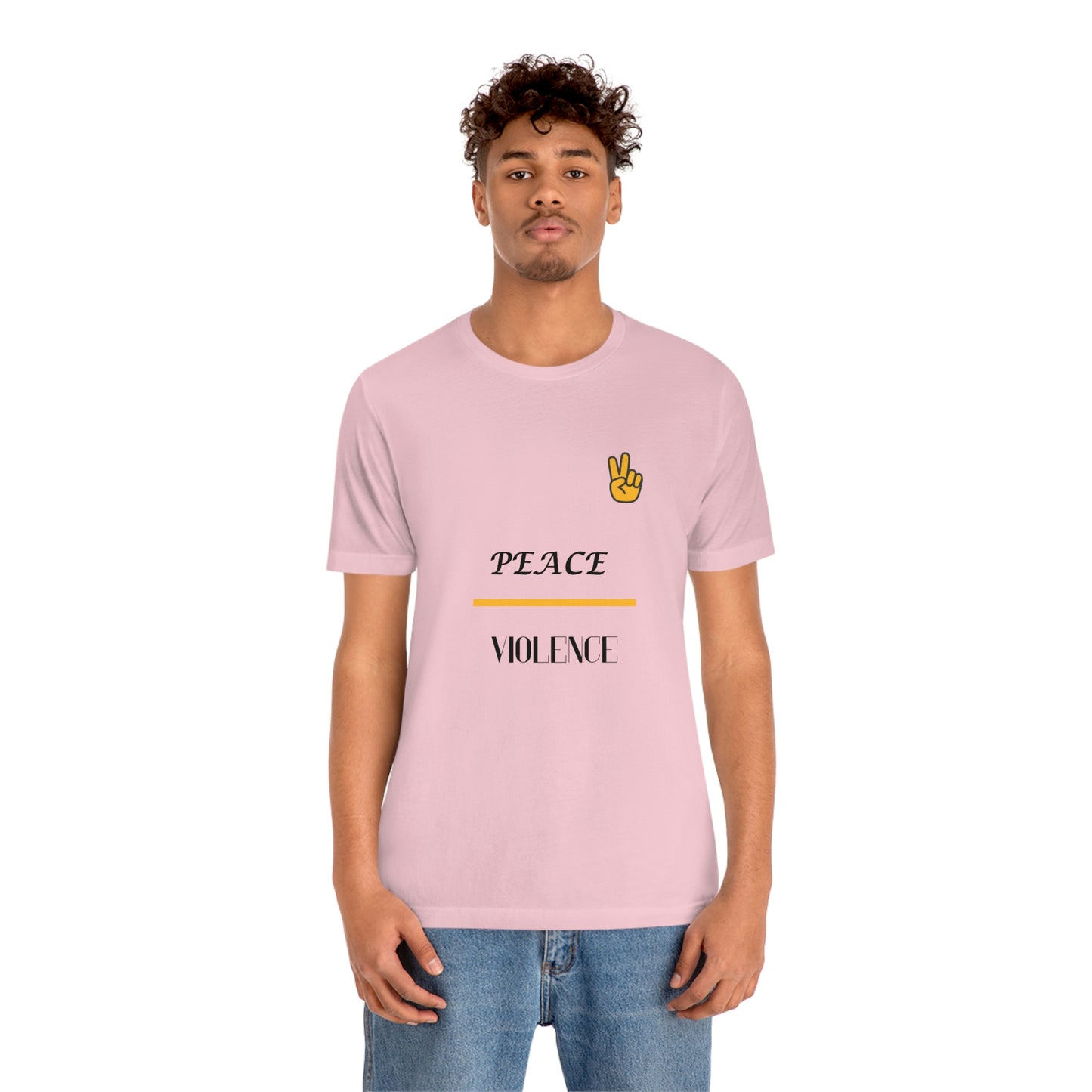 "Peace/ Violence" Unisex Jersey Short Sleeve Tee