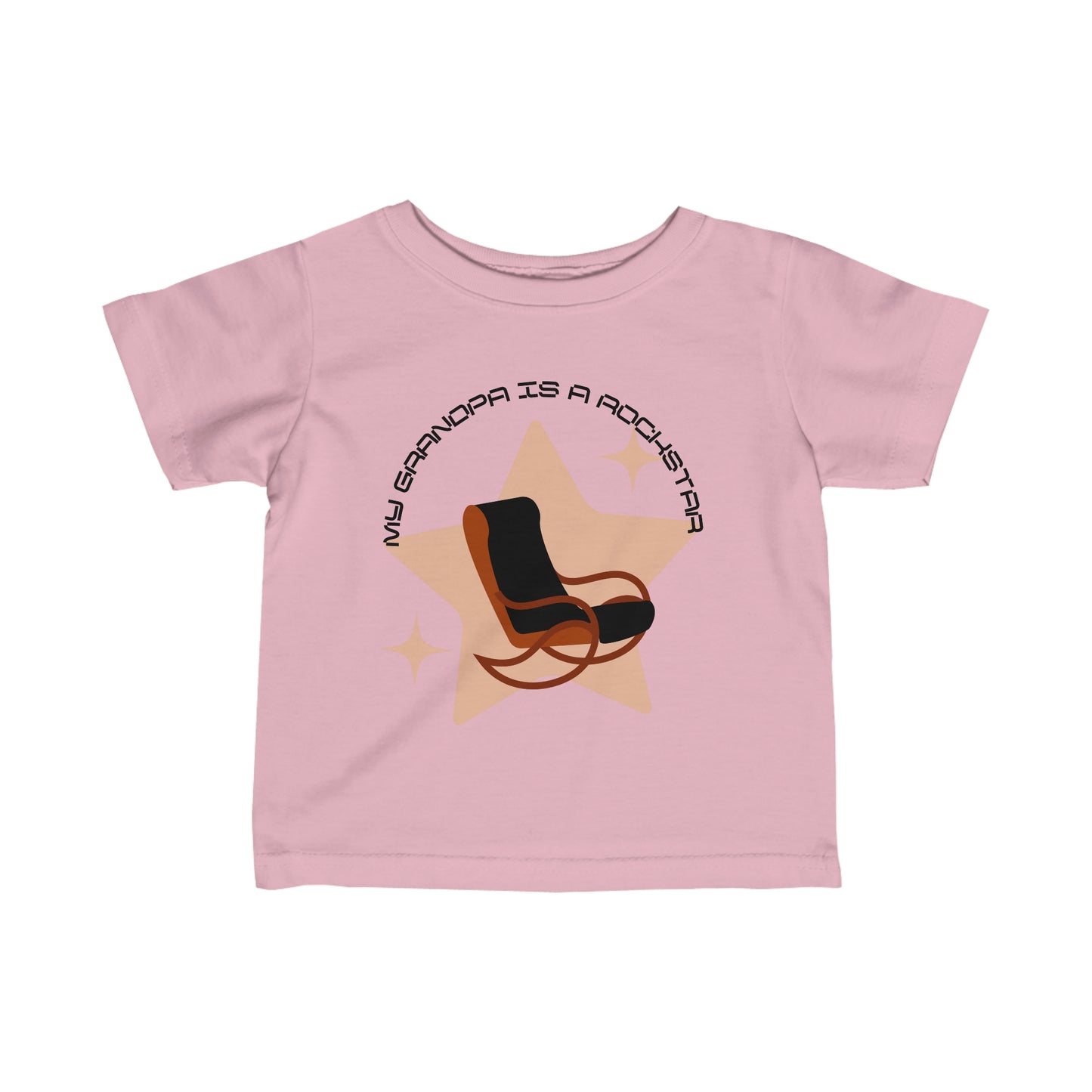 "My Grandpa is a Rockstar" - Infant Fine Jersey Tee