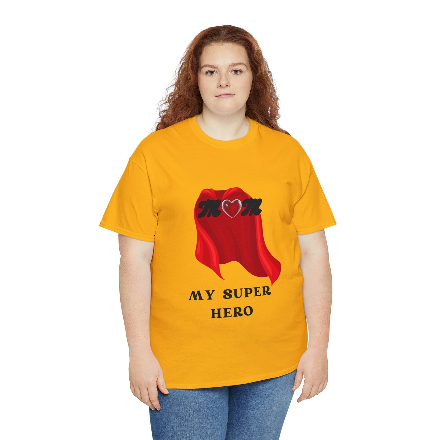 'MOM MY SUPER HERO" Unisex Heavy Cotton Tee