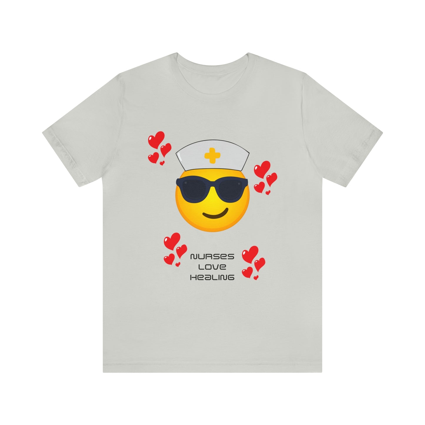 "Nurses Love Healing" - Unisex Jersey Short Sleeve Tee