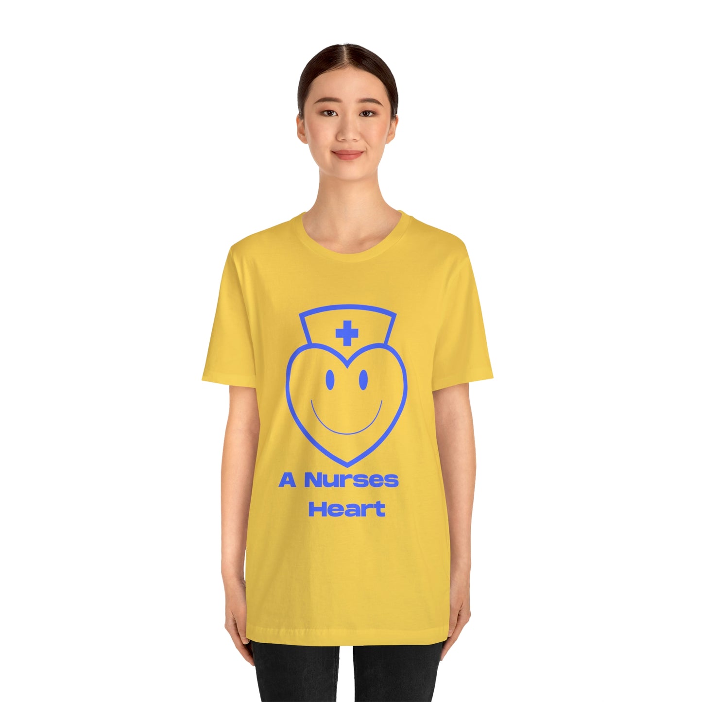 "A Nurses Heart" - Unisex Jersey Short Sleeve Tee
