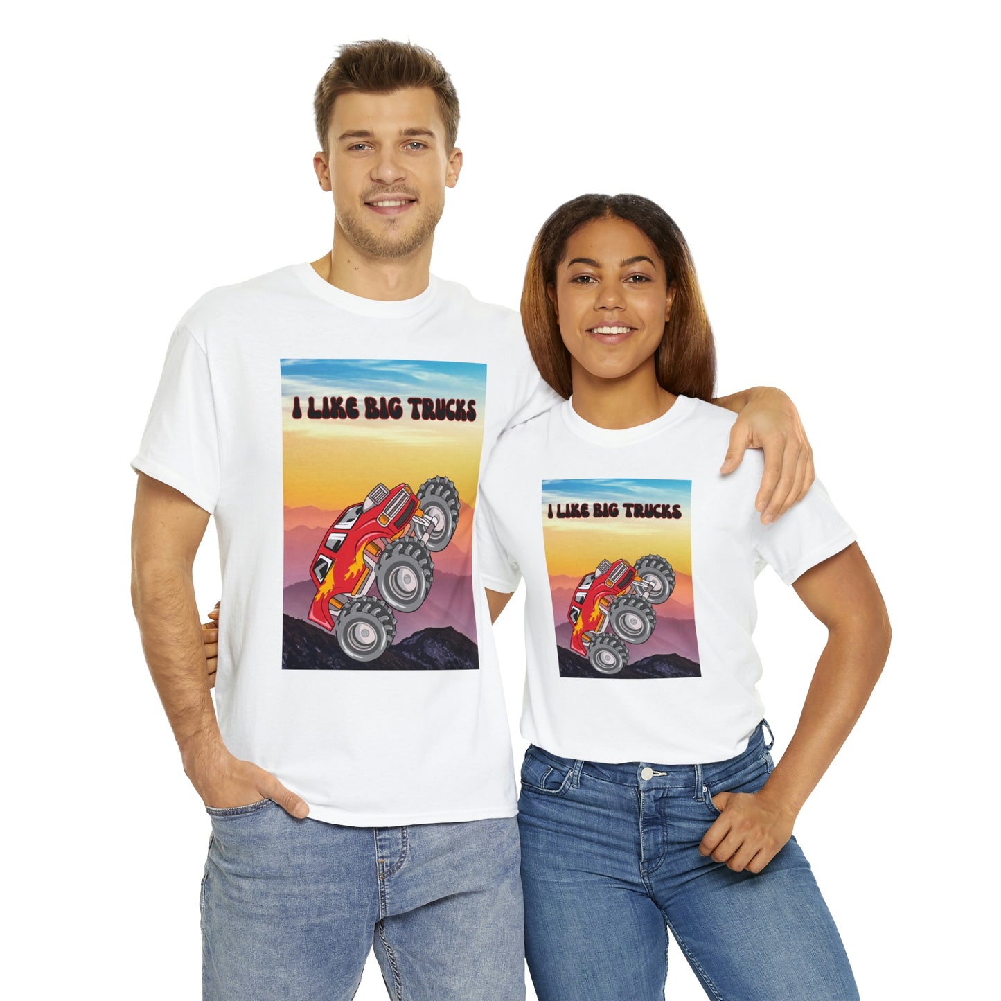 "I LIKE BIG TRUCKS" Unisex Heavy Cotton Tee